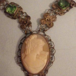 Brigerton Style Victorian  Cameo Necklace